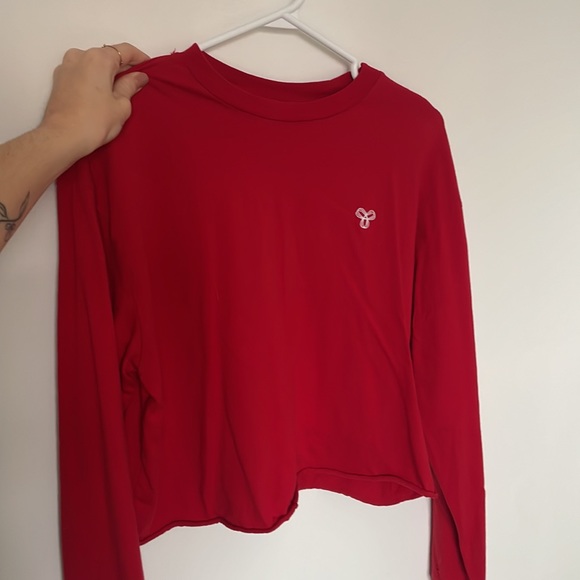 ARITZIA cropped long sleeve tee M - Picture 4 of 4